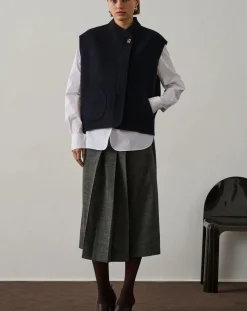 Adeline Wool Sleeveless Jacket
