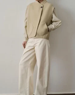 Adeline Wool Sleeveless Jacket