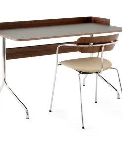 AV4 Pavilion Chairs with Armrests, Chrome Frame