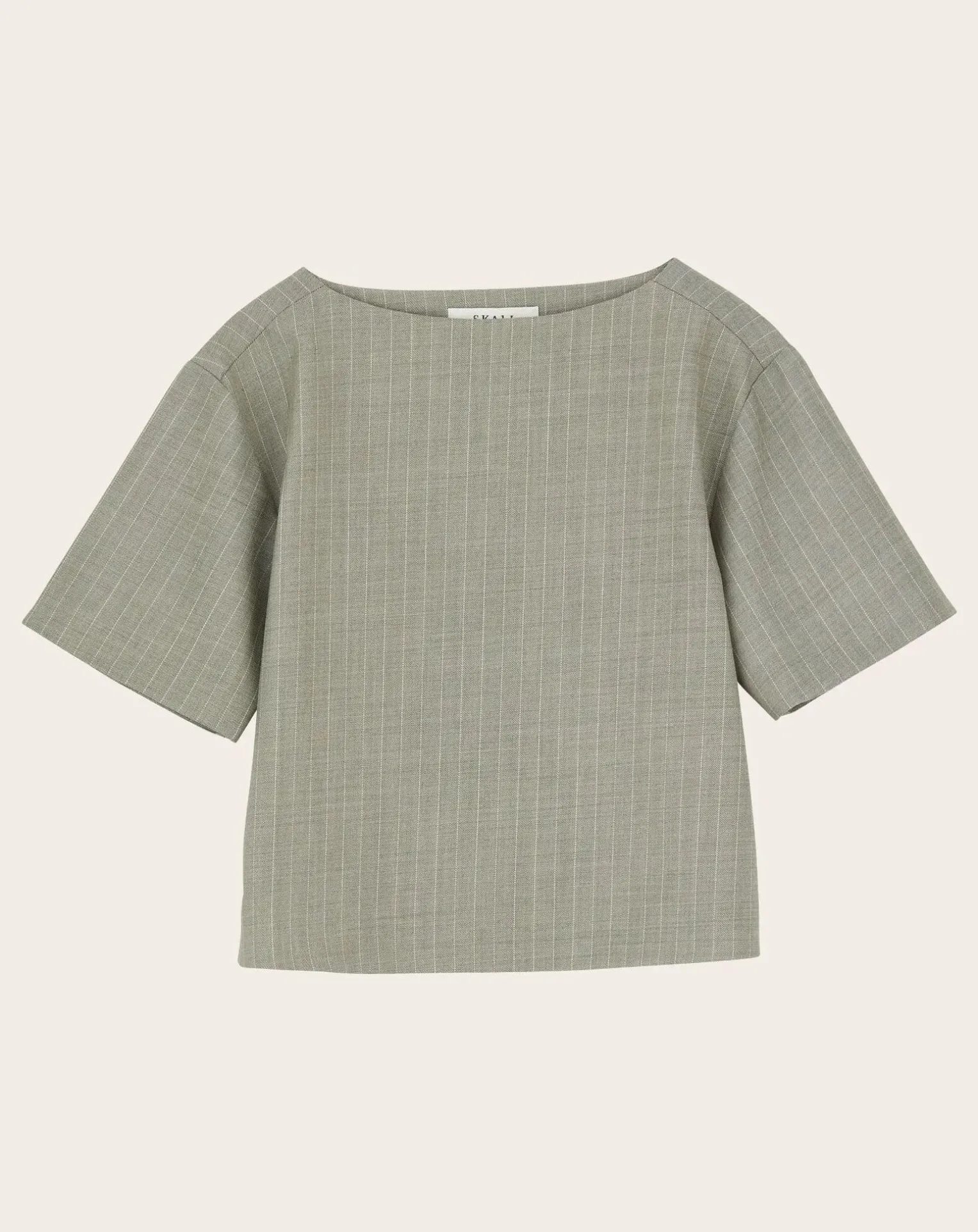 Blond Striped Wool Blouse