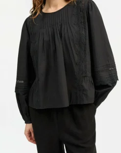 Blouse Leaf Buttoned Organic Cotton