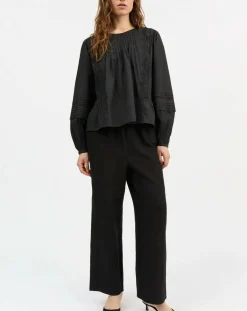 Blouse Leaf Buttoned Organic Cotton