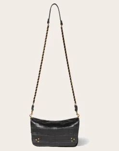 Bobi S Croco Print Leather Bag