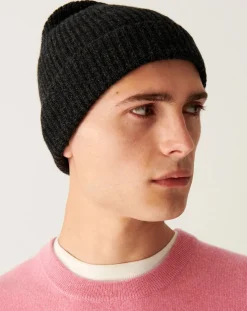 Cashmere ribbed hat