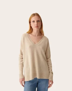 Cashmere V-neck sweater