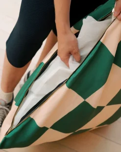 Checkered dog mattress