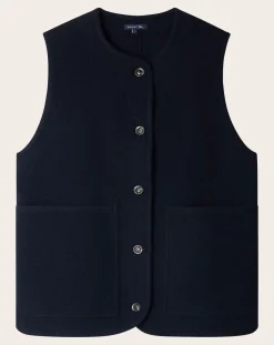 Chicago Virgin Wool Sleeveless Jacket