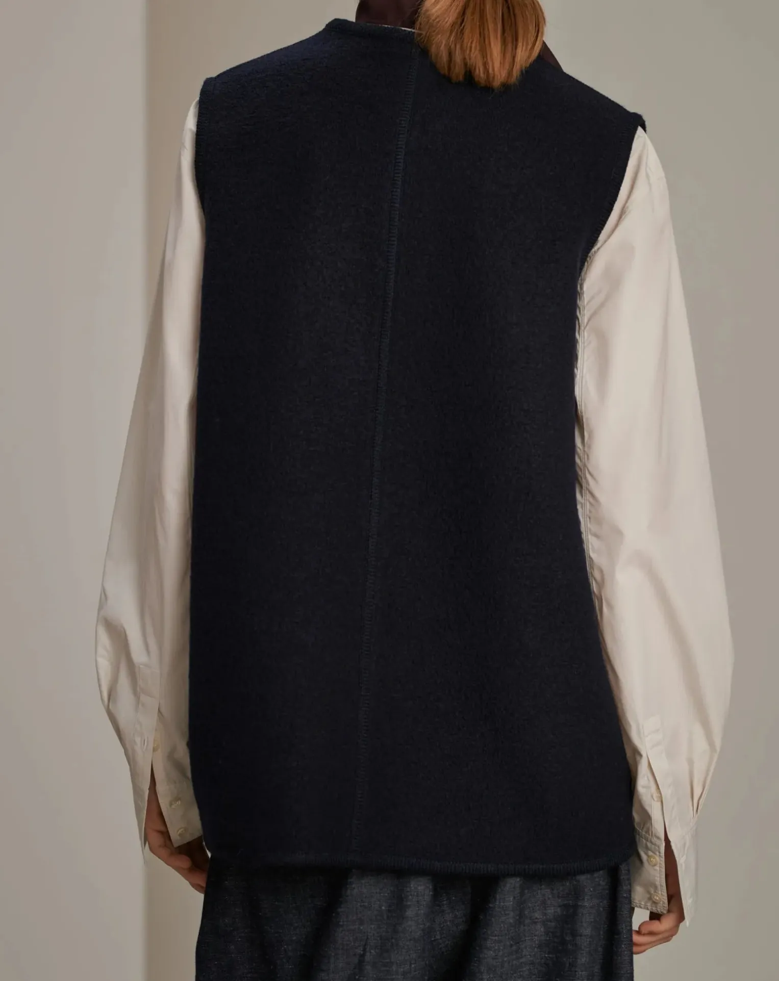 Chicago Virgin Wool Sleeveless Jacket