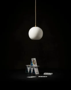 Cosmo porcelain hanging lamp, Anita Le Grelle