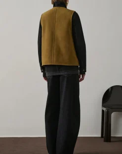 Duomo Leather Sleeveless Jacket