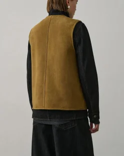 Duomo Leather Sleeveless Jacket