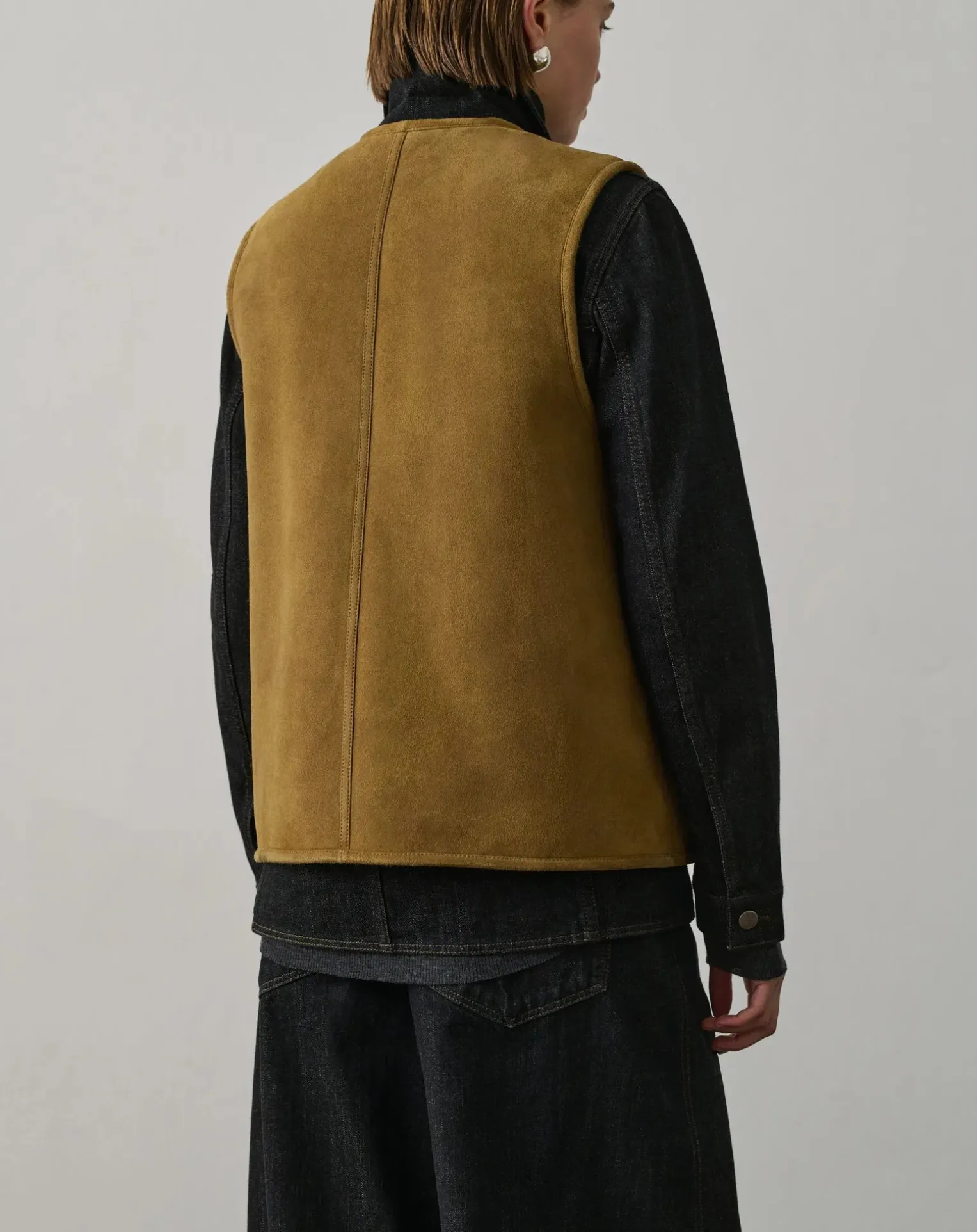 Duomo Leather Sleeveless Jacket