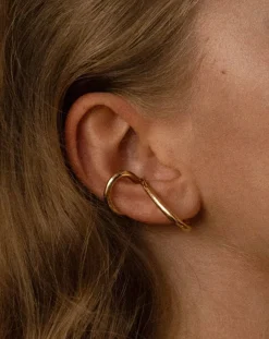 Earcuff gauche La Virtuose en plaqué or