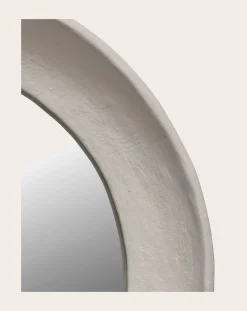 Earth papier-mâché mirror, Marie Michielssen