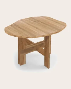 Farmhouse Irregular Shape Wooden Table