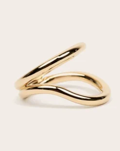 Gold-plated Echo ring