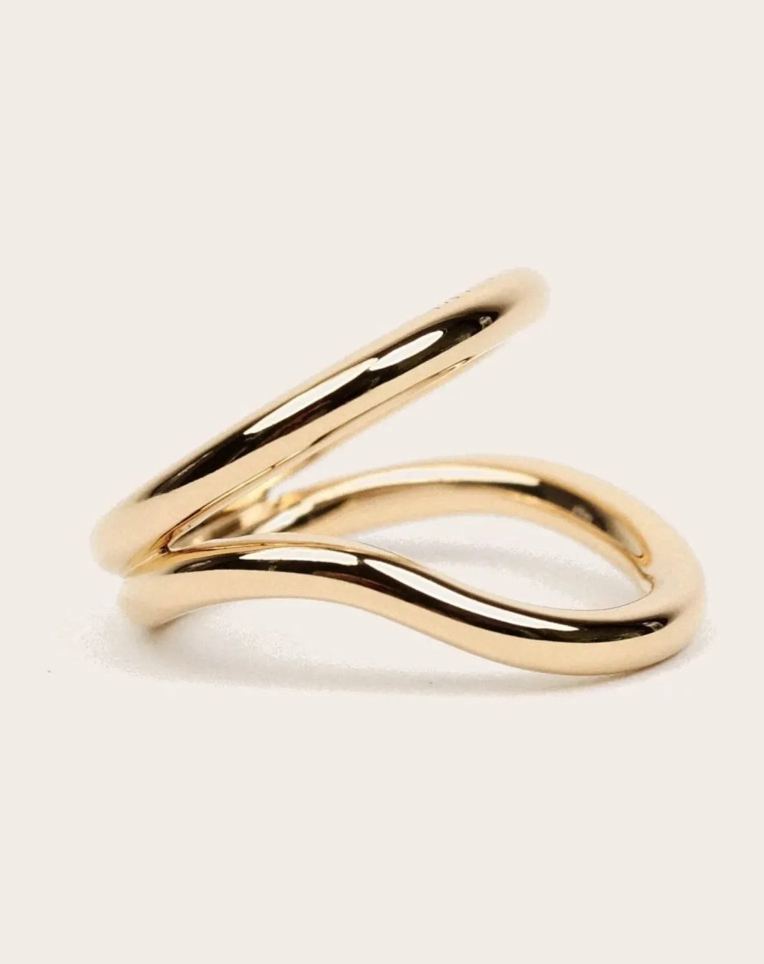 Gold-plated Echo ring