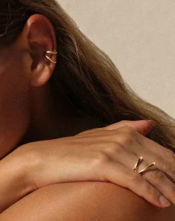 Gold-plated Echo ring