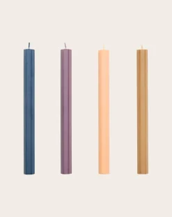 Hexagon Dark candles - Set of 4