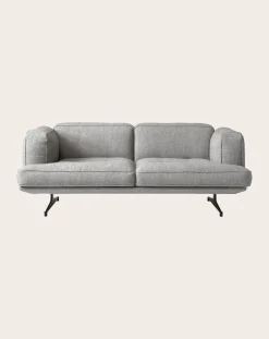Inland AV22 2-Seater Sofa, Black Base