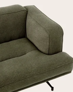 Inland AV22 2-Seater Sofa, Black Base