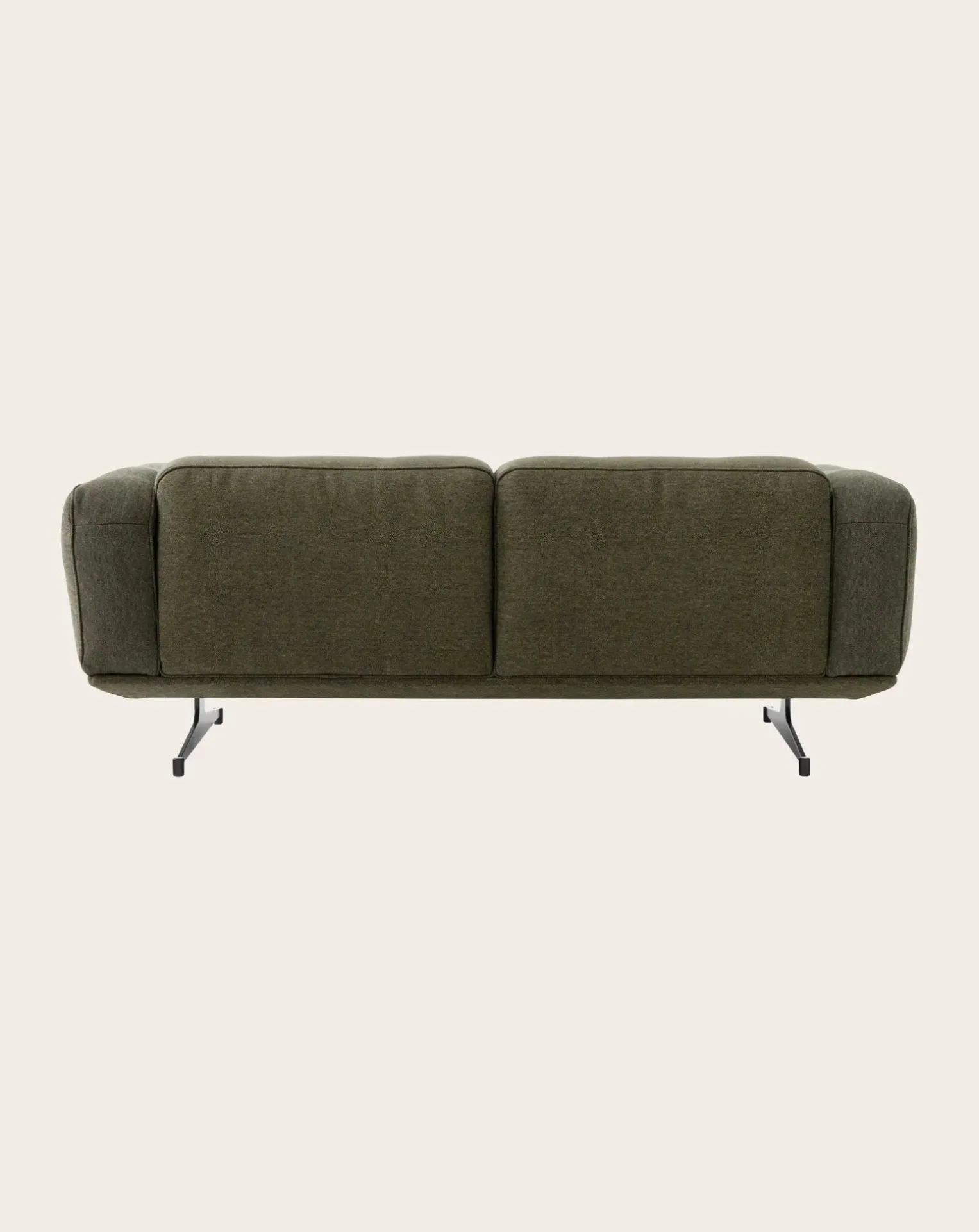 Inland AV22 2-Seater Sofa, Black Base