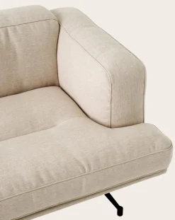 Inland AV22 2-Seater Sofa, Black Base