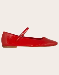 Julieta patent ballerinas