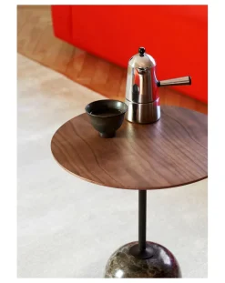 Lato LN8 Side Table, Walnut Top