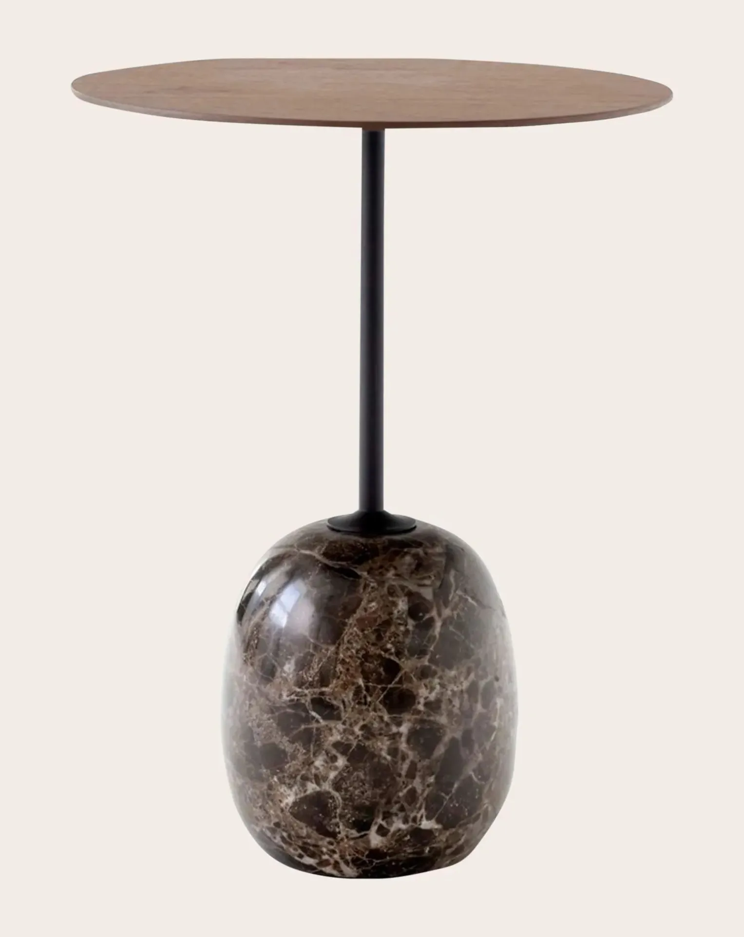 Lato LN8 Side Table, Walnut Top