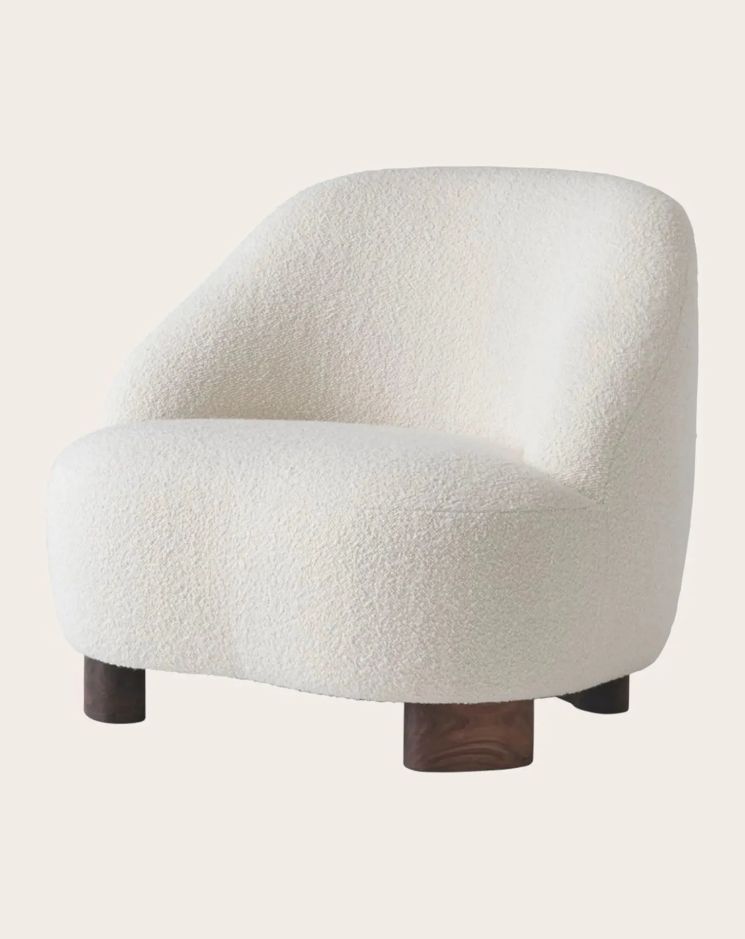 Margas LC1 Lounge Chair - Walnut Wood Frame