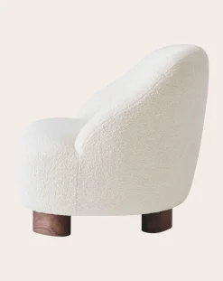 Margas LC1 Lounge Chair - Walnut Wood Frame