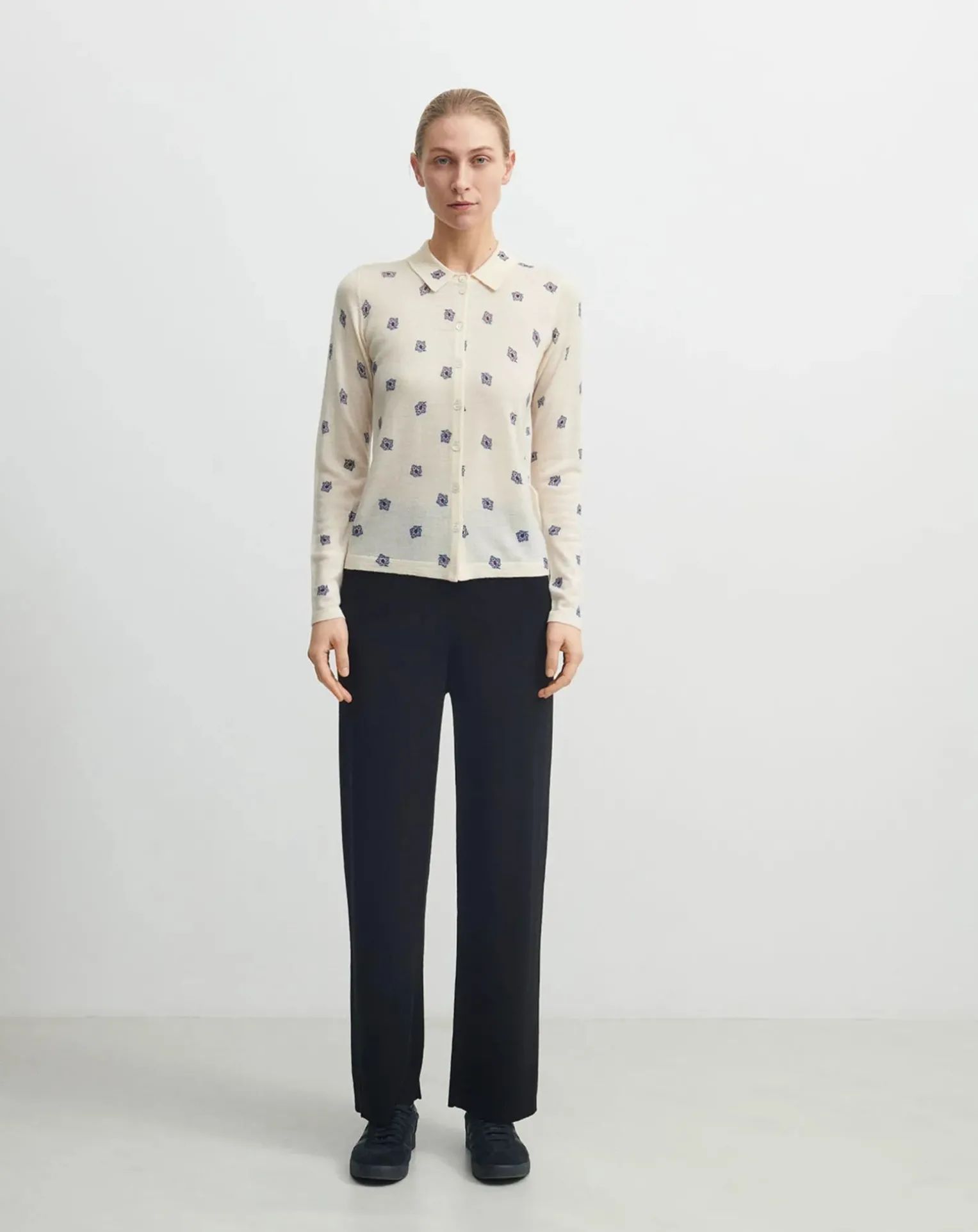 Merino Wool Trousers - Women's Collection