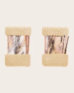 Metallic Merino Wool Mittens