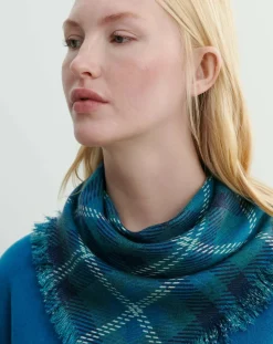 Mini Carré Tartan Cashmere Scarf