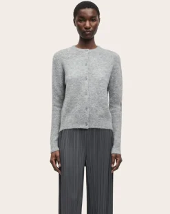 Nor short cardigan in wool and alpaca