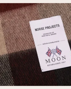 Norse Moon scarf Merino wool plaid