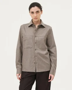 Ottawa Mushroom Virgin Wool Overshirt