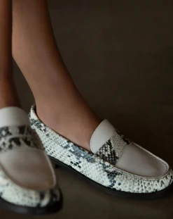 Penny Python Loafers