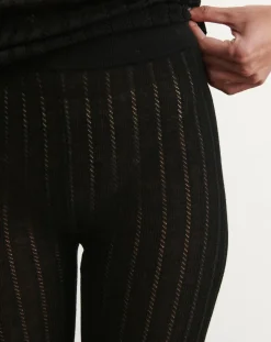 Pointelle Legging Merino Wool - Women's Collection