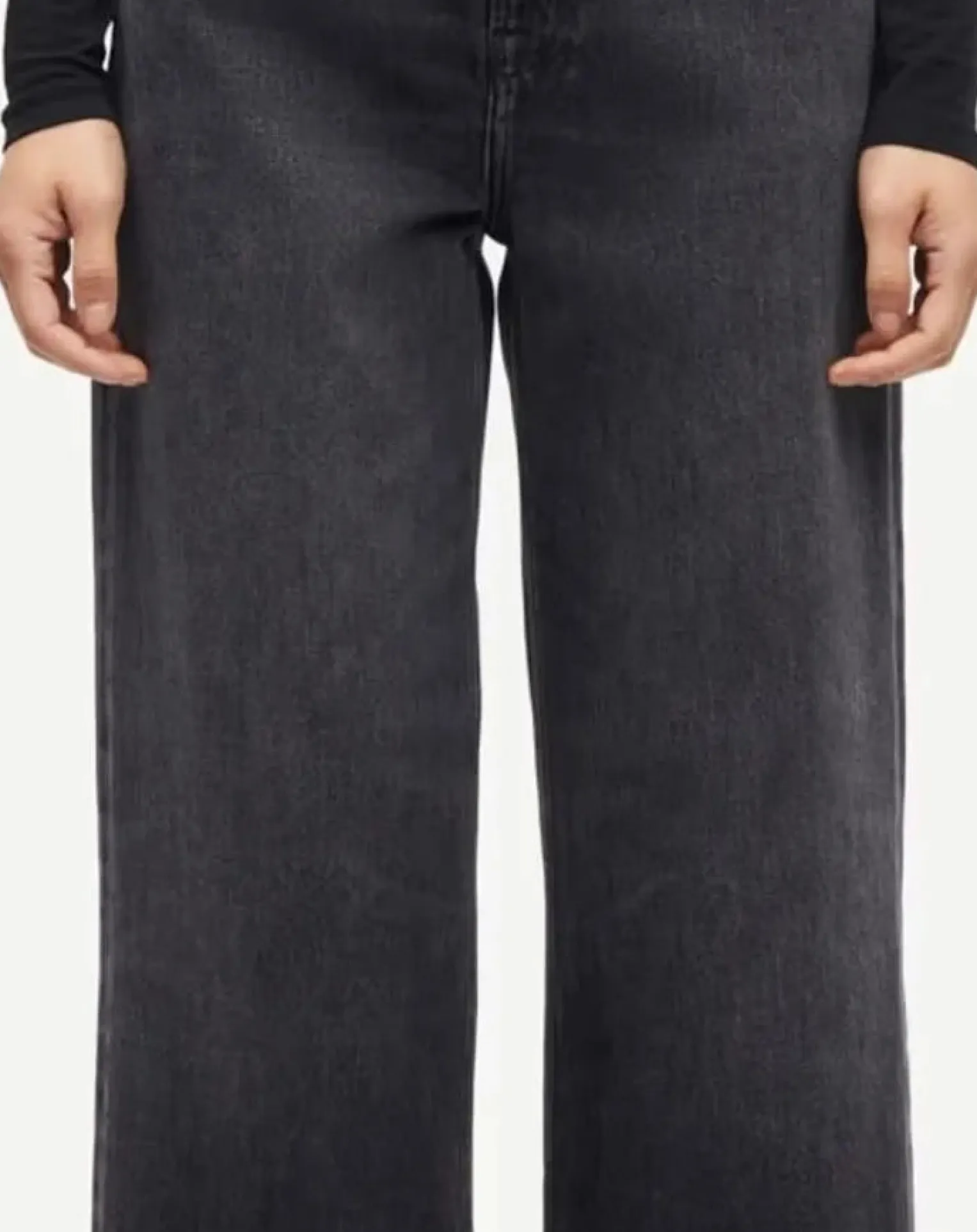 Rebecca high-waisted jeans in cotton