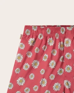 Red Flowers Organic Cotton boxer shorts