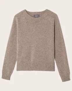 Round Neck Sweater Hammer Sleeve Cashmere