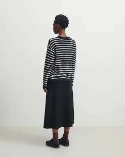 Striped Merino Wool Sweater - Women's Collection