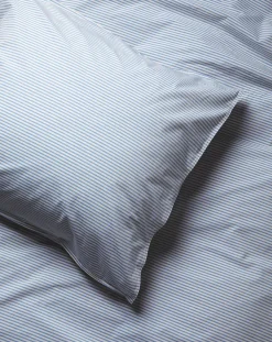 Striped pillowcase in organic percale