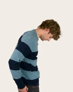 Striped Wool Seamless Sweater