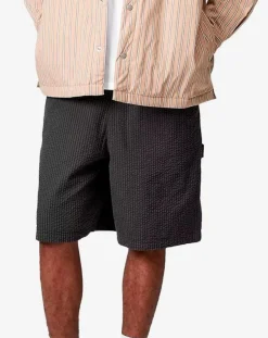 Toland Striped Seersucker Shorts