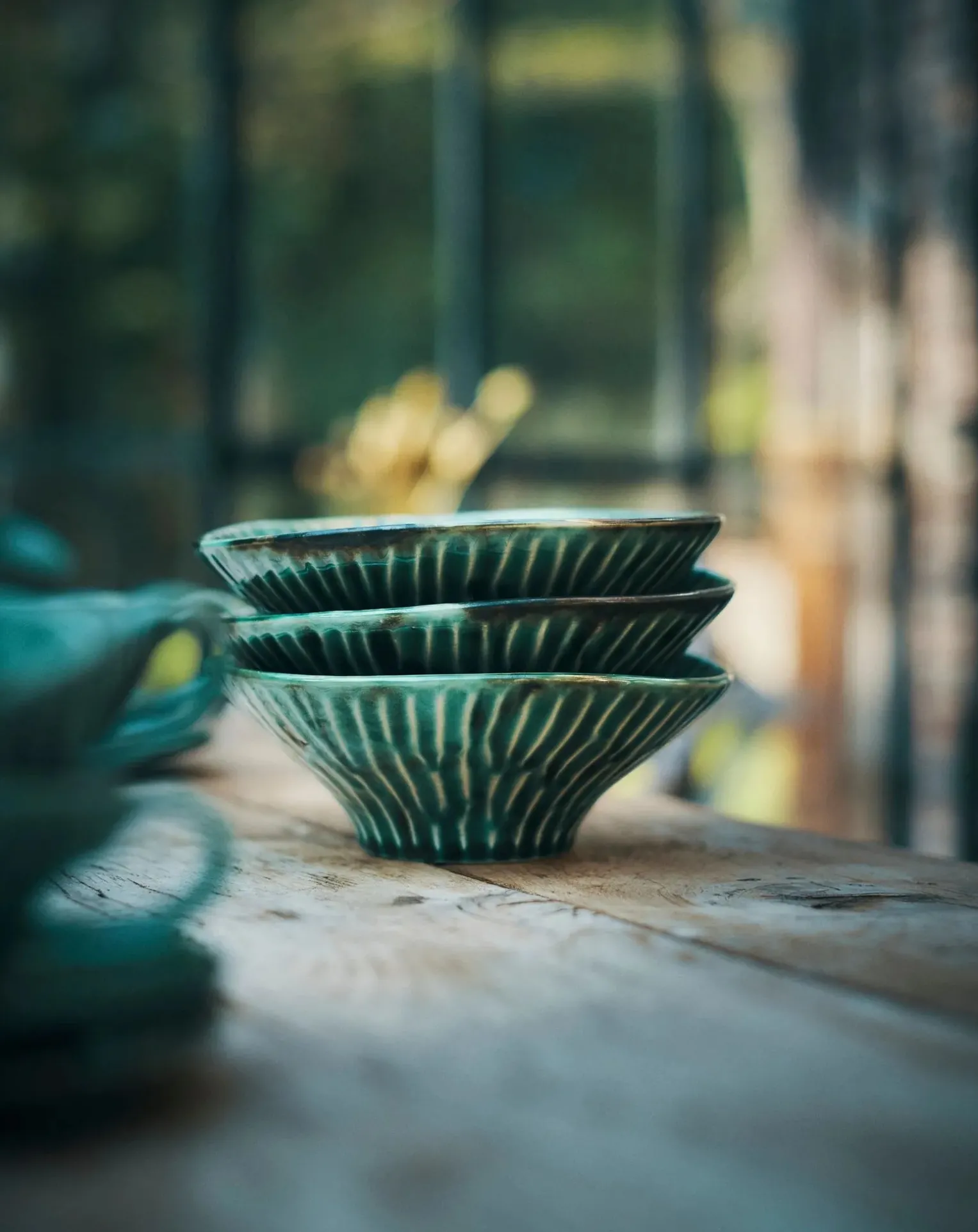 Verde Lanza bowls, Pascale Naessens - Set of 2