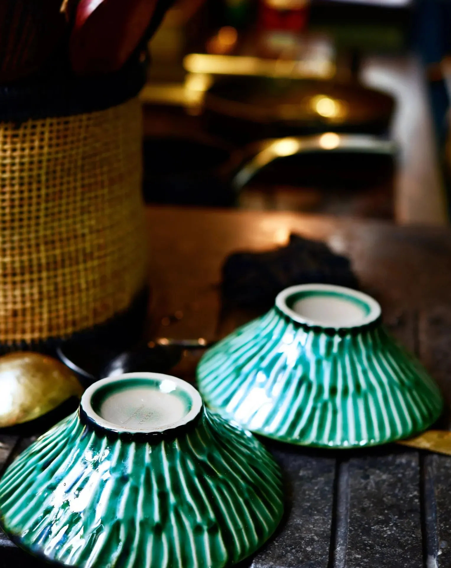 Verde Lanza bowls, Pascale Naessens - Set of 2