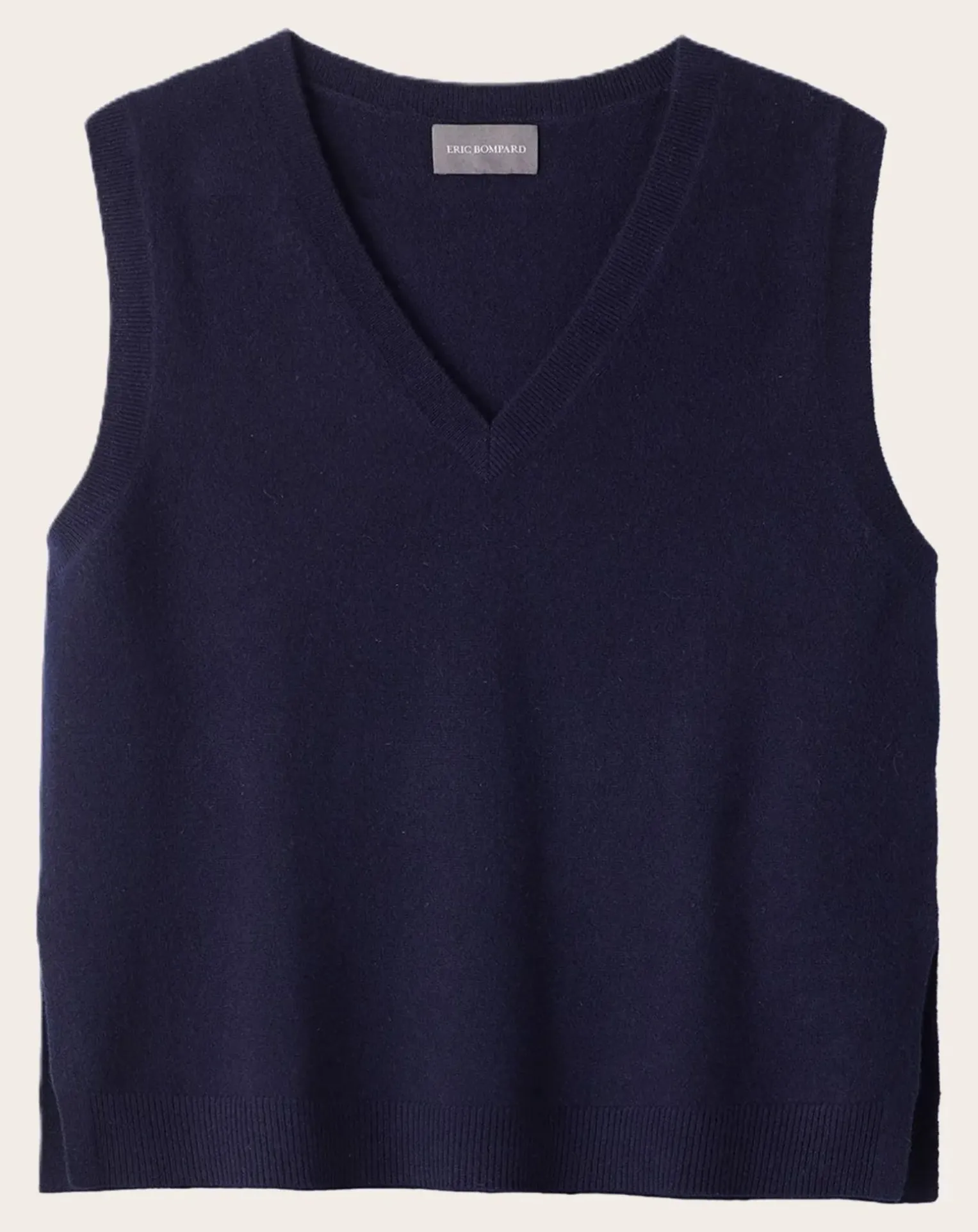 V-neck Sleeveless Cashmere Sweater